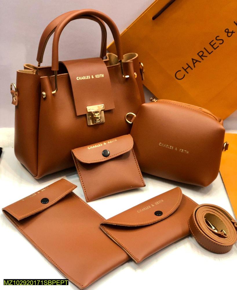 Women's PU Leather Plain Hand Bag