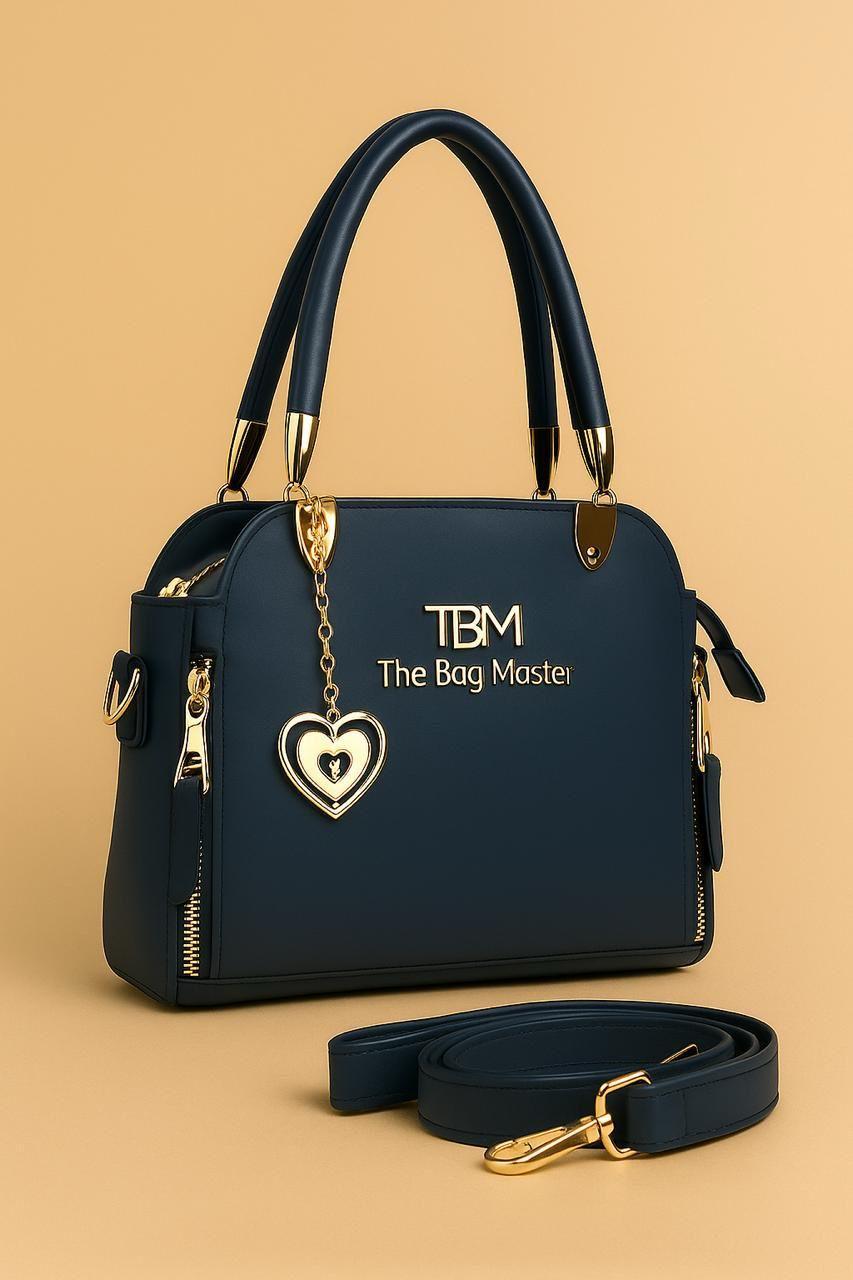 Women's PU Leather Plain Hand Bag