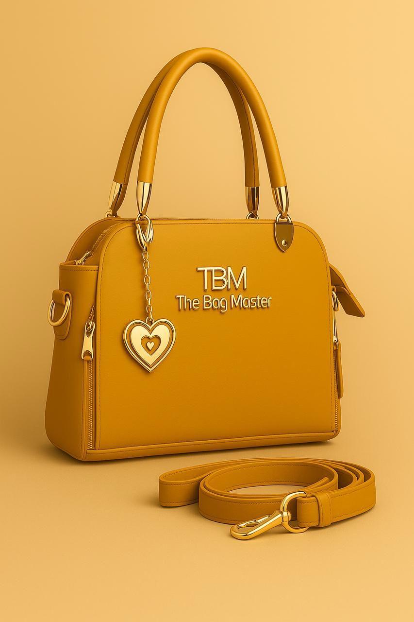 Women's PU Leather Plain Hand Bag