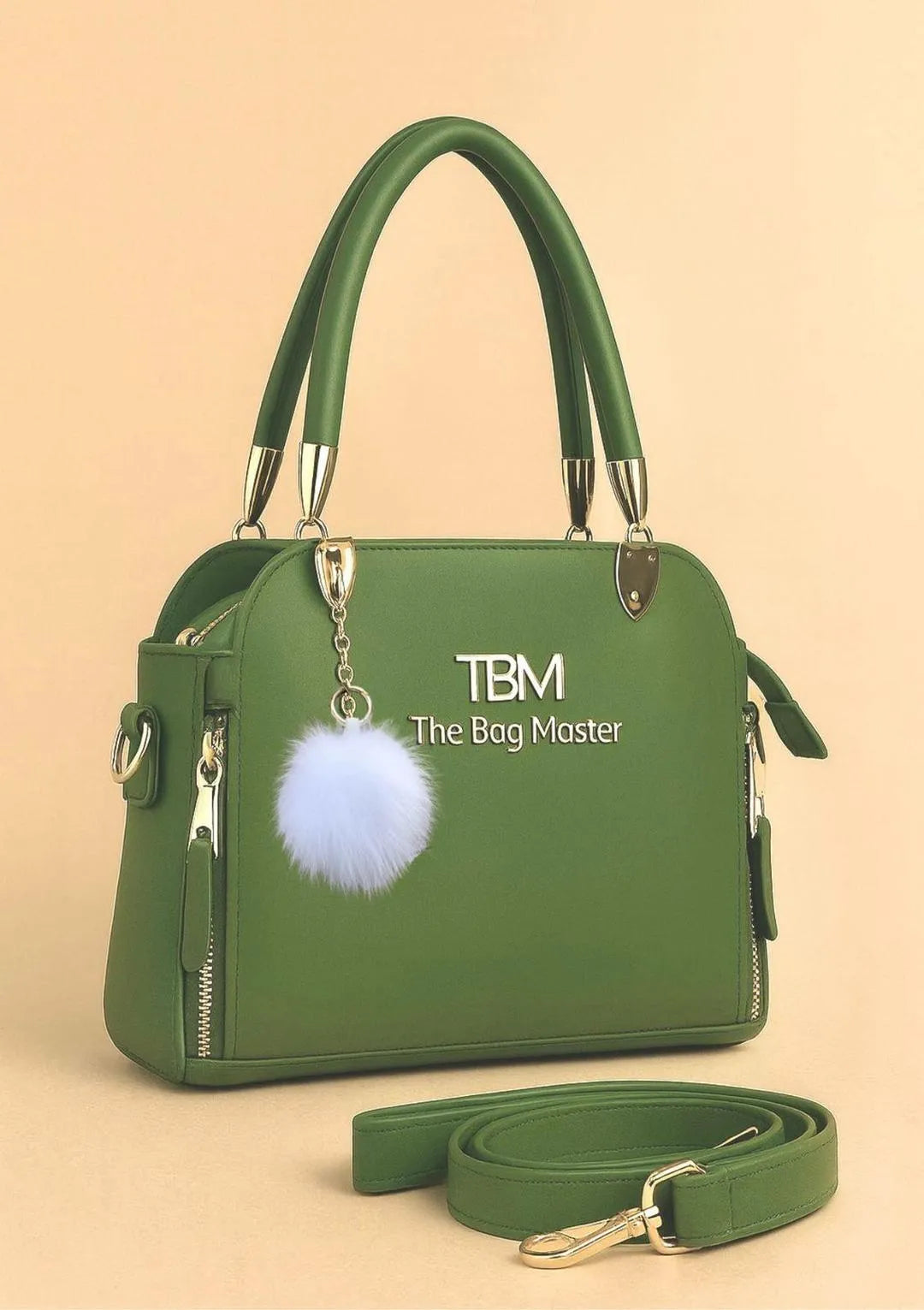 Women's PU Leather Plain Hand Bag